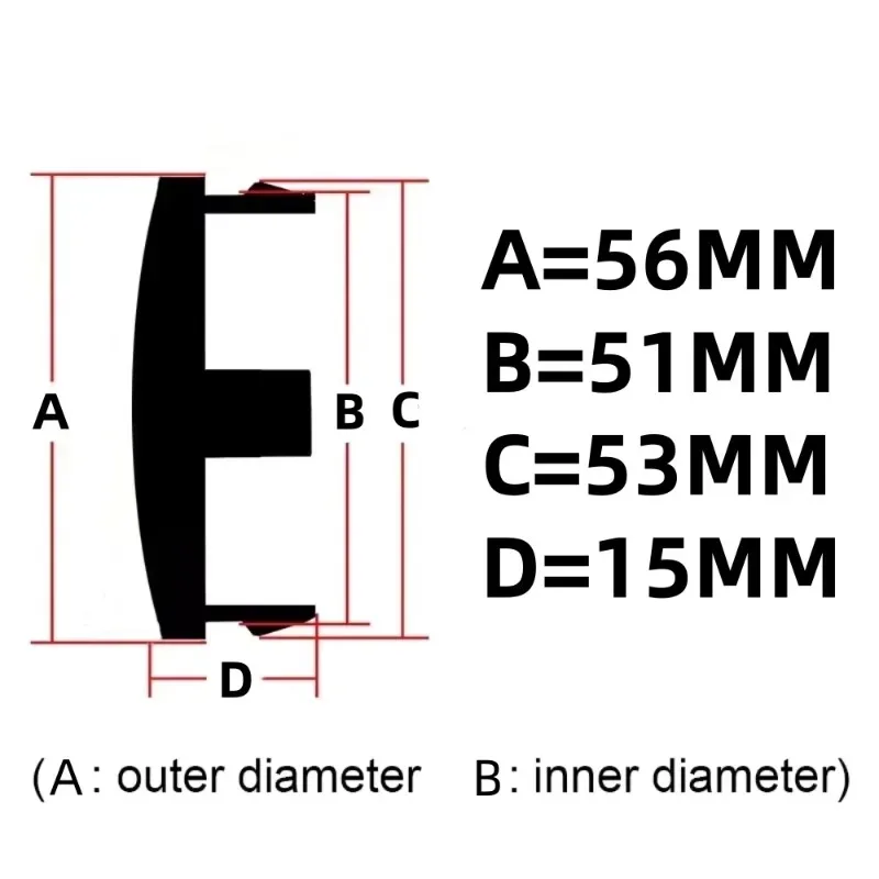 4 قطعة/الوحدة العالمي 56 مللي متر الأشعة شعار سيارة عجلة مركز قبعات ملصق حافة Hubcaps لهوندا شيفروليه فورد نيسان أودي BMW VW #3