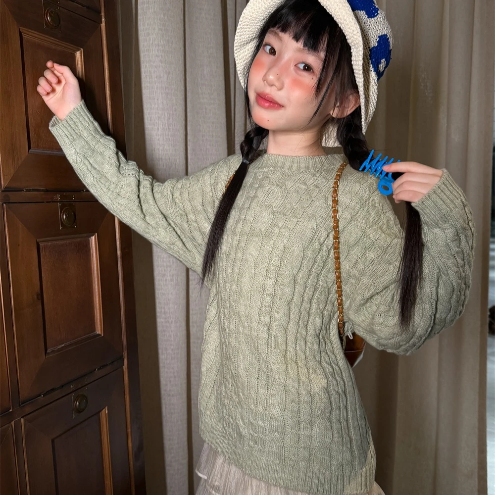 Baby Clothing Jumpers - 여아 스웨터 2026 가을 겨울 신상
