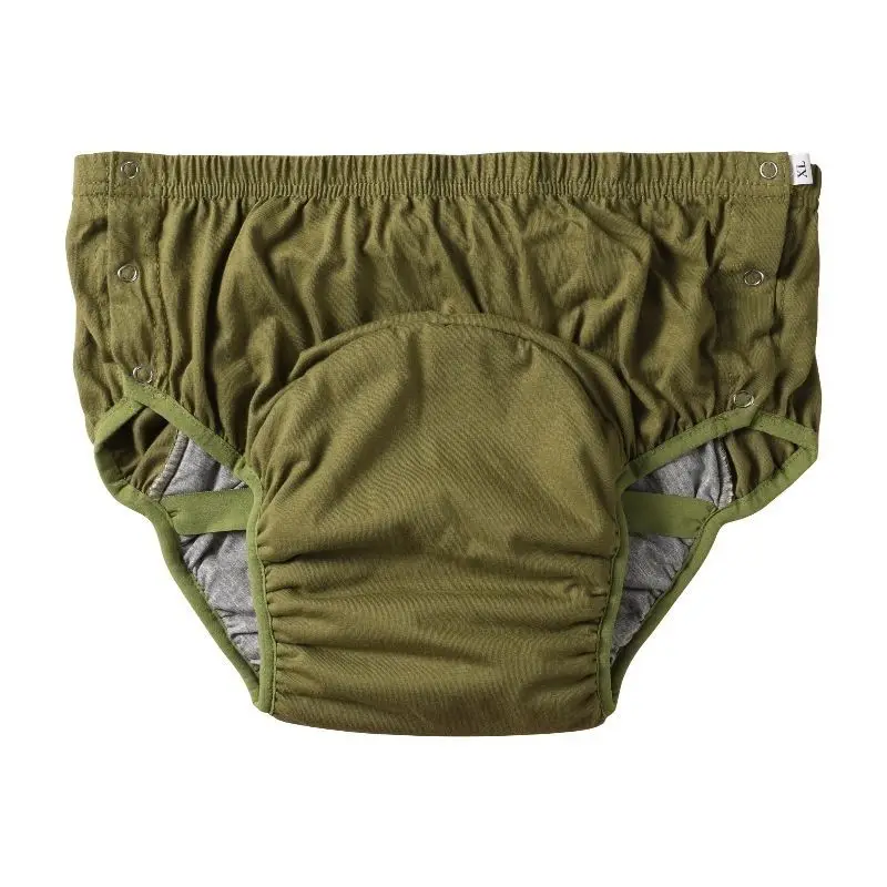 

Cotton Snaps ABDL Diaper Briefs Washable Diaper Padding Adult Waterproof Leakage Water Absorption Incontinence Diapers Panties