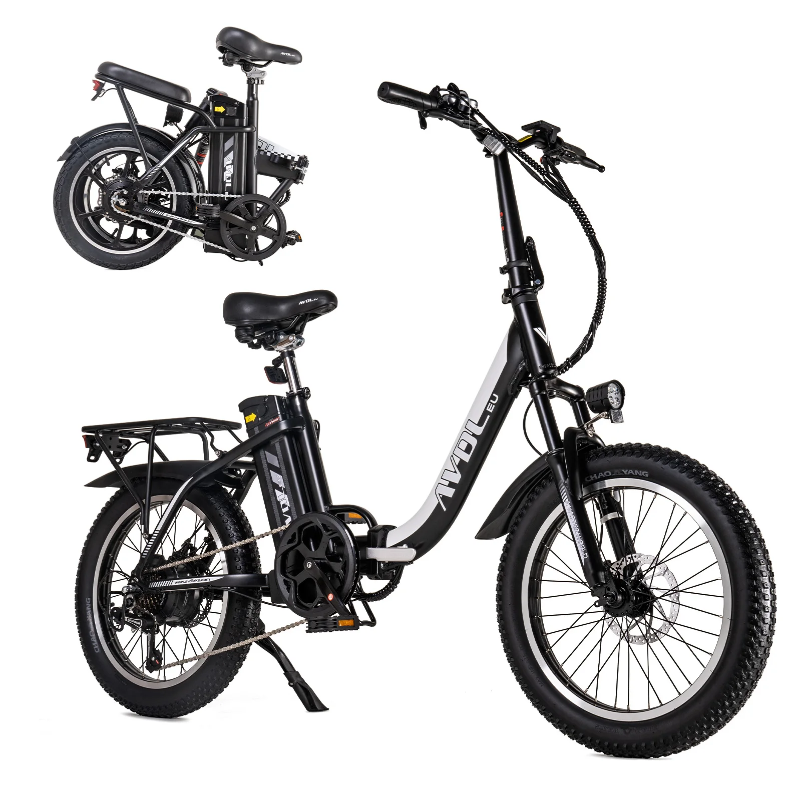 AVDL A21S Elektrische Fiets 250W Motor, 20 inch Opvouwbare Elektrische Fiets voor Volwassenen, All-terrain E-bike, 36V12.8 Ah Elektrische Stadsfiets