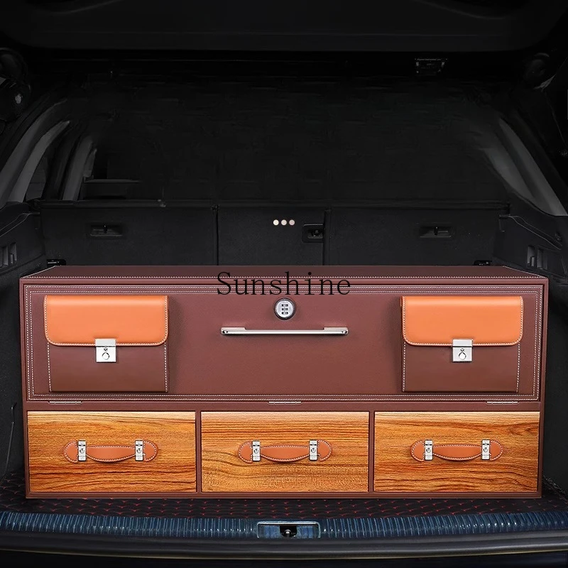 

Car backup storage finishing box Car storage High-end password tail box