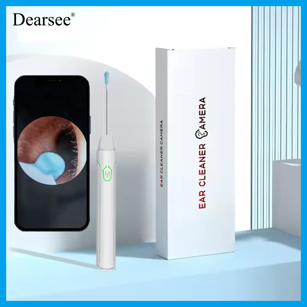

Мини-камера Dearsee Wi-Fi, умный цифровой отоскоп, 4,2 мм, 6 светодиодов, яркий бытовой очиститель ушей, визуальный инструмент для удаления ушной серы, Android/IOS
