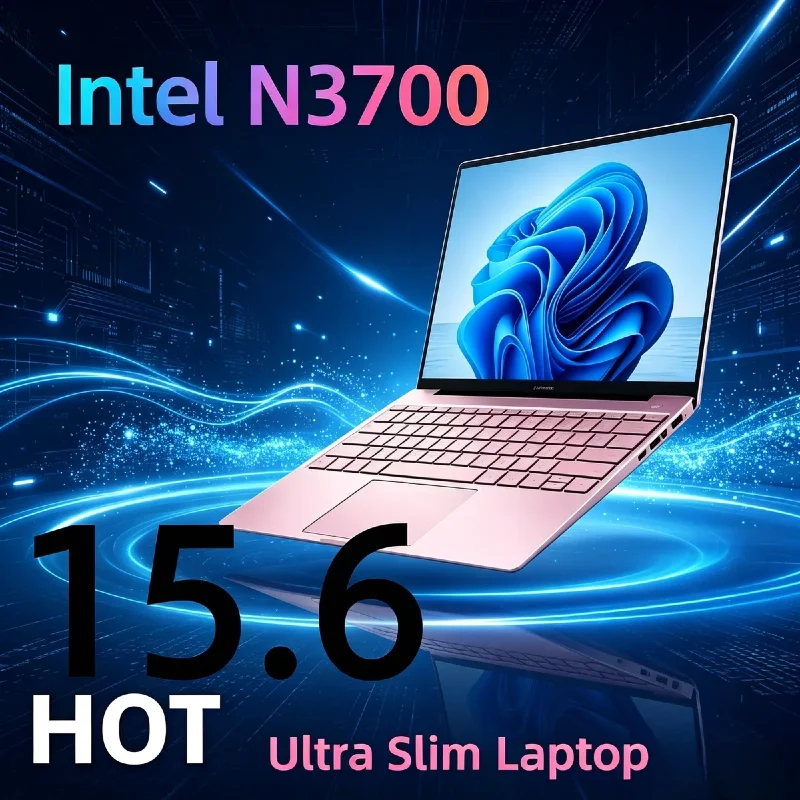 New Intel N3700 15.6 Inch Ultra Slim Gaming Laptop 1.6GHz Base 2.4GHz Turbo 16GB RAM 2TB SSD High Performance Notebook