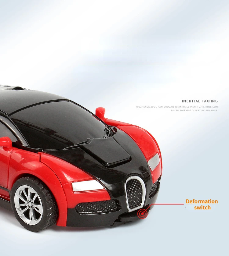 Robot biến hình với một cú nhấp chuột tự động chuyển đổi hình dạng cậu bé quà tặng đồ chơi xe cha mẹ tương tác Mô hình xe