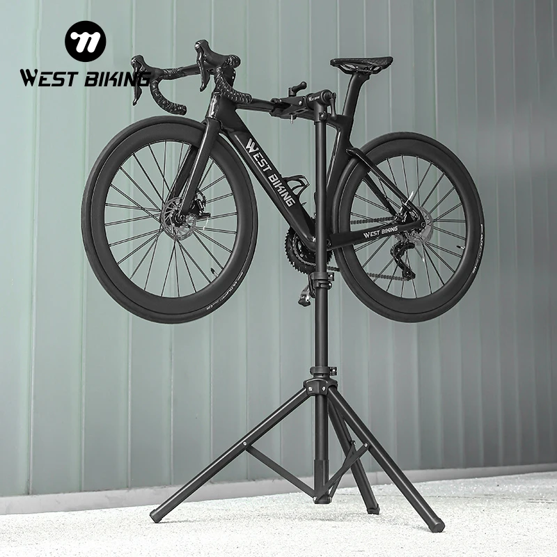 WEST BIKING Bike Repair Stand MTB Road Foldable Bicycle Adjusting Rack Suitable for Bike Wash Maintenance Debugging Inspection