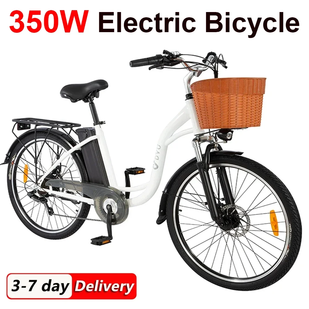 

26 inch Electric Bike 350W Urban Electric Bicycle 36V 12.5AH Lithium Battery Assist E Bike for Outdoor Auxiliary E-Bike