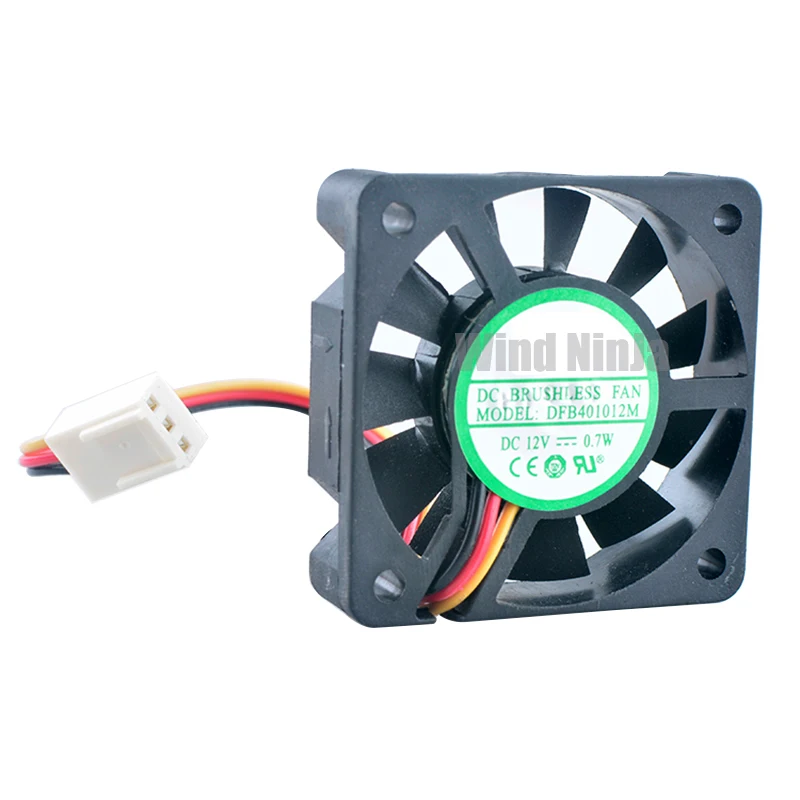 DFB401012M 4cm 40mm fan 40x40x10mm DC12V 0.7W 3pin Dual ball bearing cooling fan for microcomputer CPU