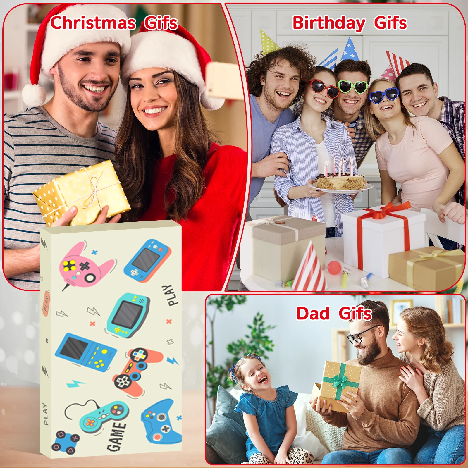 Neuartige Geschenke für Männer, lustige Socken, Gamer-Strumpffüller für Teenager-Jungen, Weihnachtsstrumpffüller, Geschenkideen für Männer, Geburtstag