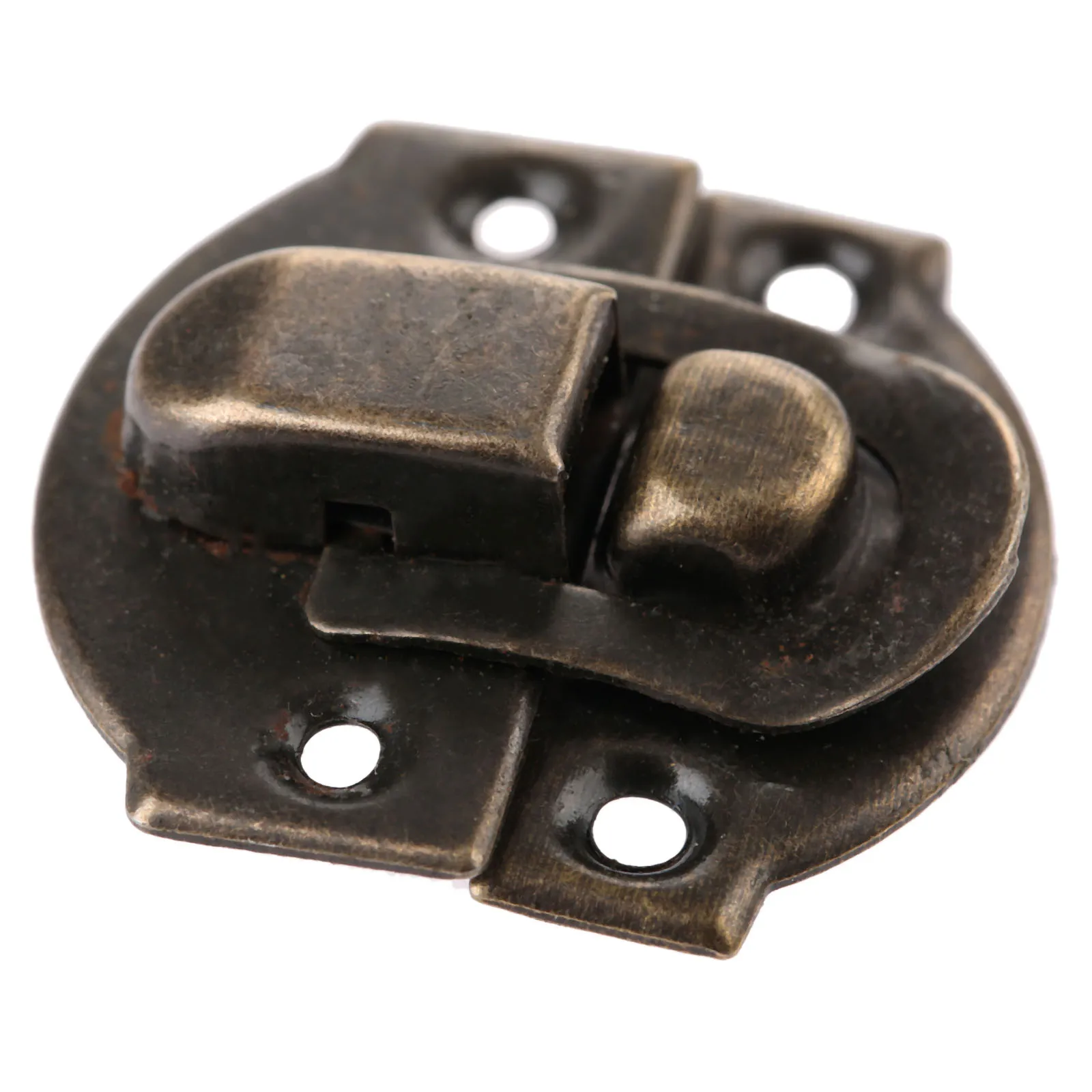 20Pcs Vintage Small Box Hasp Mini Metal Decorative Latch Clasp w/ Screws for Jewelry Box Chest Wood Boxes Trunk Hardware 27x29mm