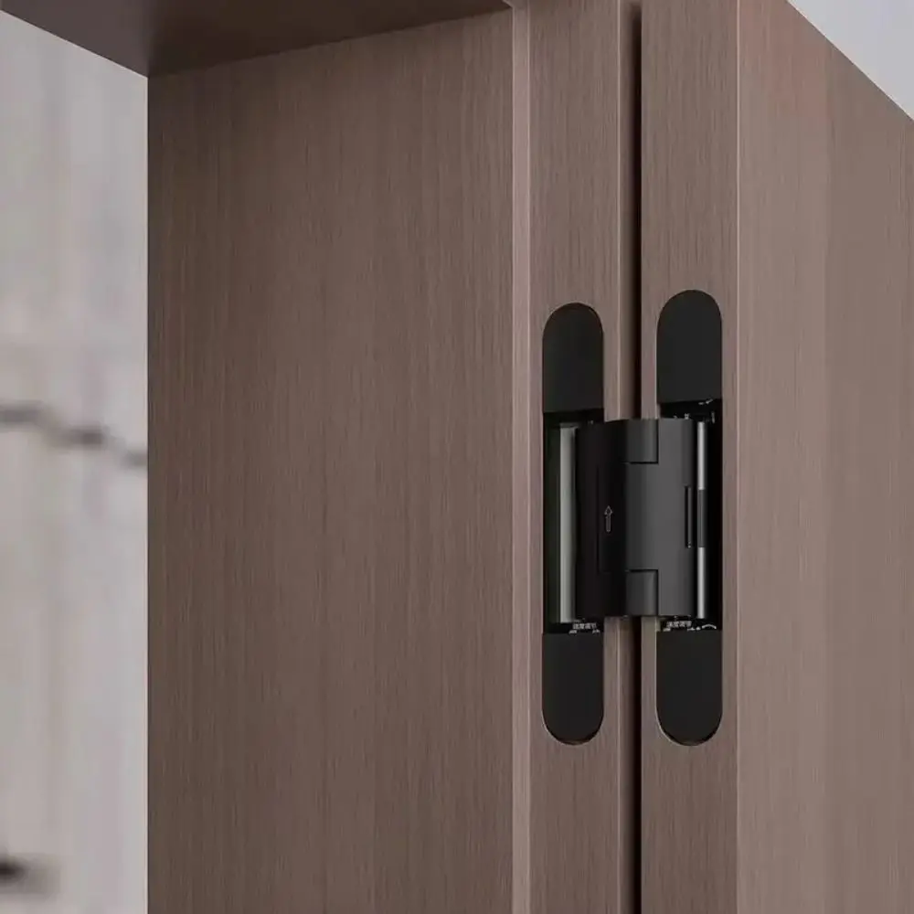 Silent Close Hydraulic Adjustable Hinge Invisible Mounting Adjustable Invisible Door Hinge Furniture Fittings