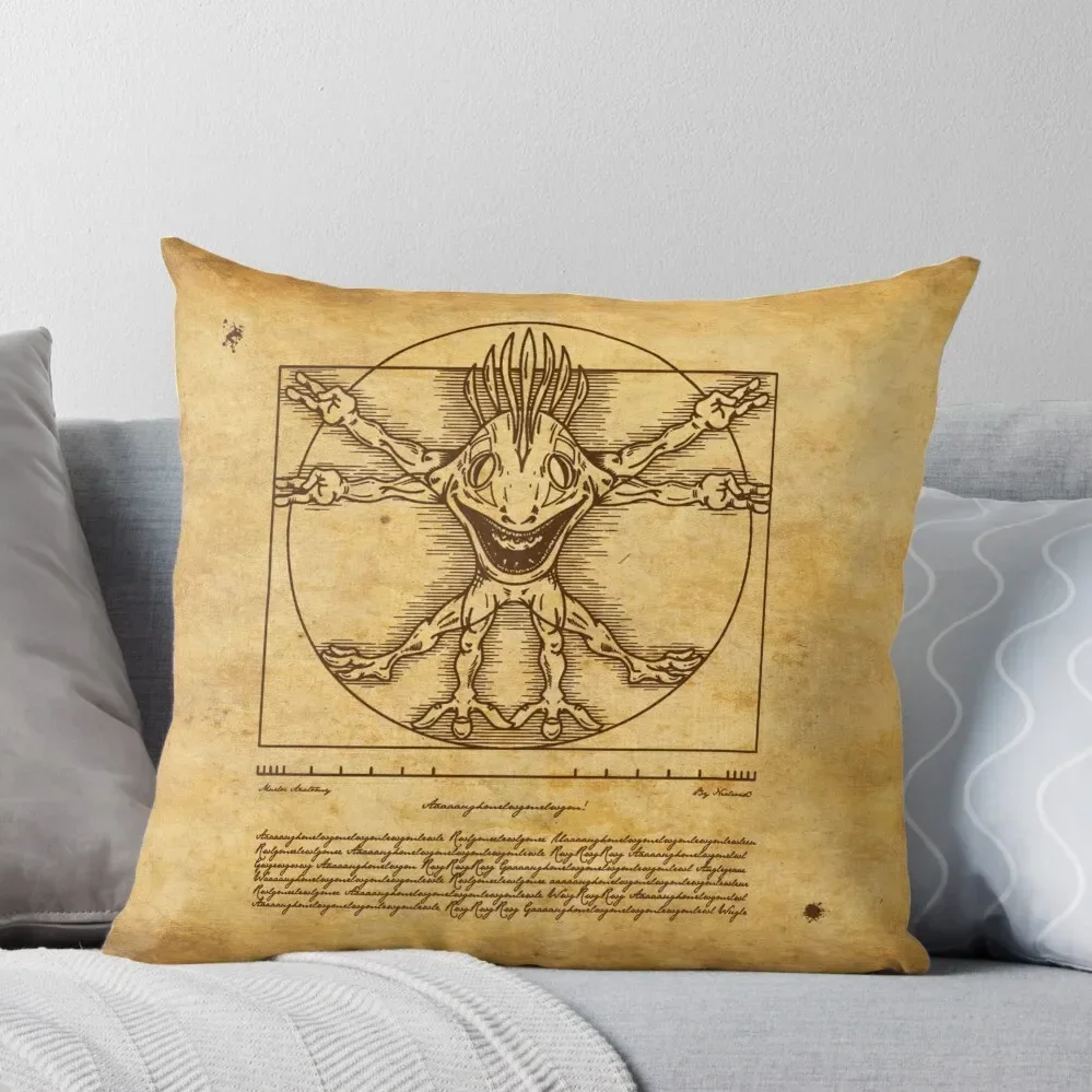 Vitruvian Murloc Throw Pillow Decorative pillowcase Pillowcases For Pillows Pillow