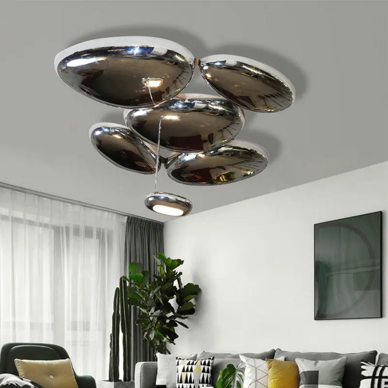 

Chrome Led Pendant Light Living Dining Room Led Chandelier Lighting Home Decor Kitchen Loft Villa Hanging Lamp Luminaire BB620LA