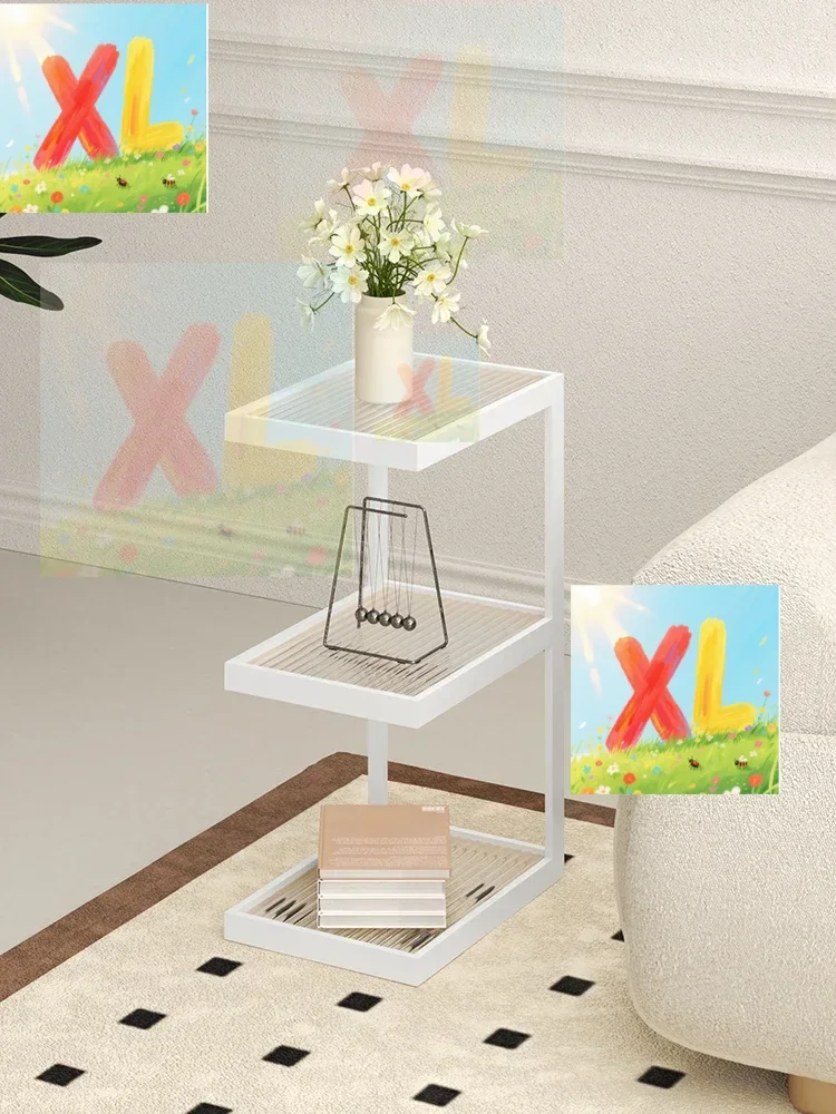 

Side few beds few shelves sofa mobile small tea table corner few cream wind small apartment living room glass bedroom simple