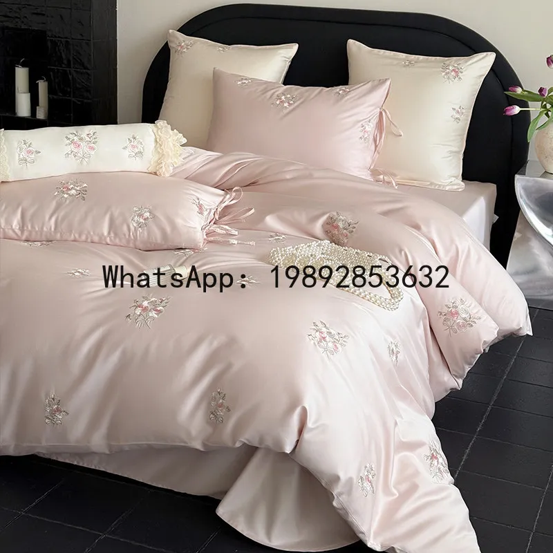 

P1 100 long-staple cotton bed four-piece set cotton pure cotton 2026 new bed sheet quilt cover