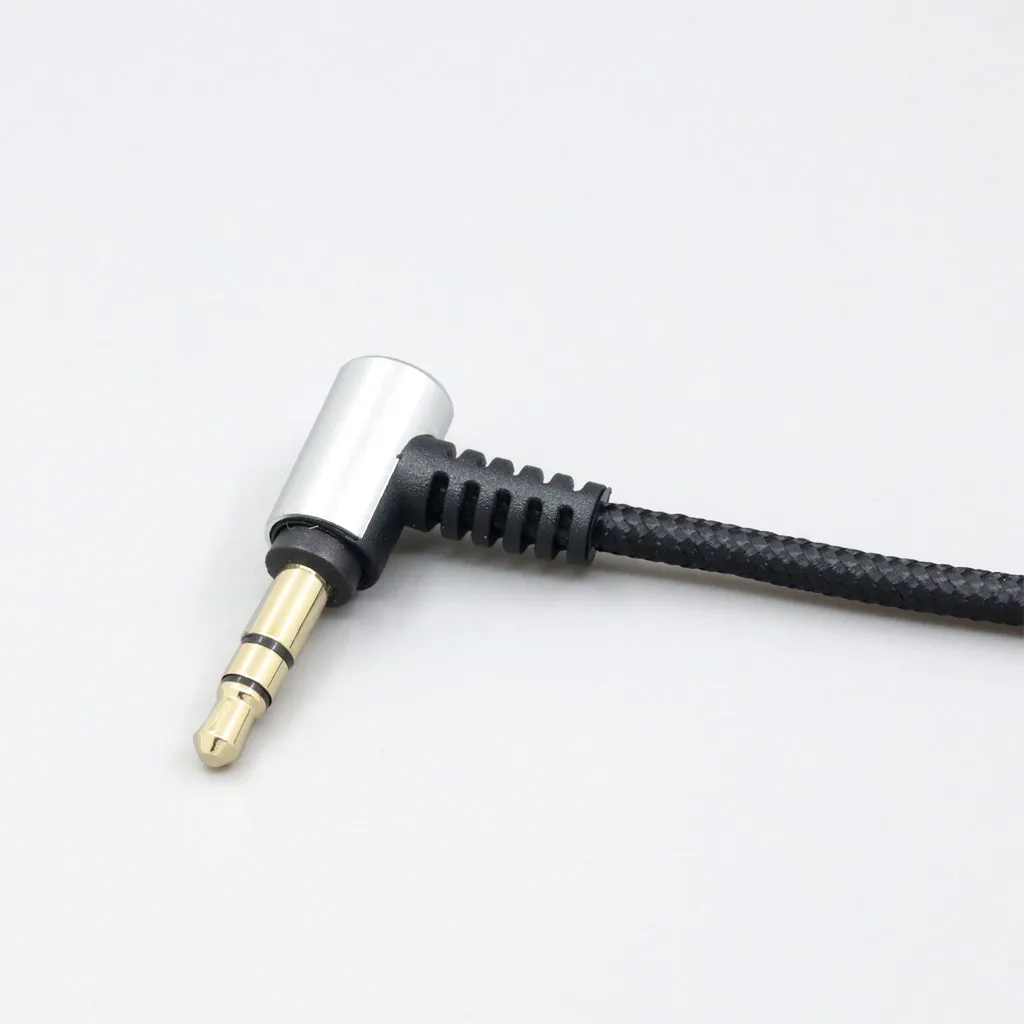 100pcs Black OFC Dual 3.5mm plug Headphone Earphone Headset cable 1.25m  LN008360