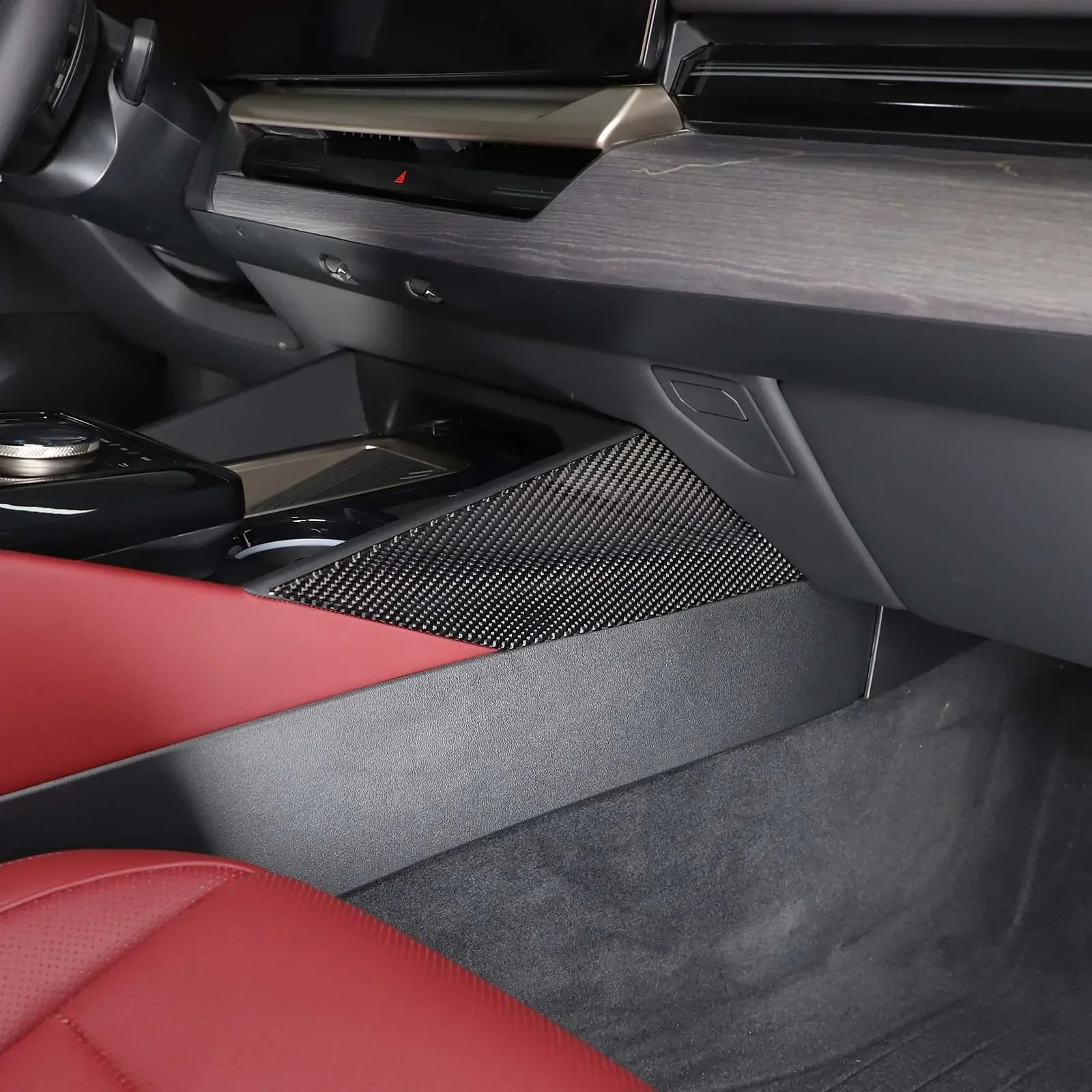 

For BMW 5 Series G60 2024+ soft carbon fiber car styling car center control on both sides decorative panel sticker accessories