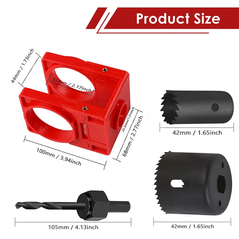 New tool kit, spherical lock hole opener + door latch mortise tool kit, multi-color available