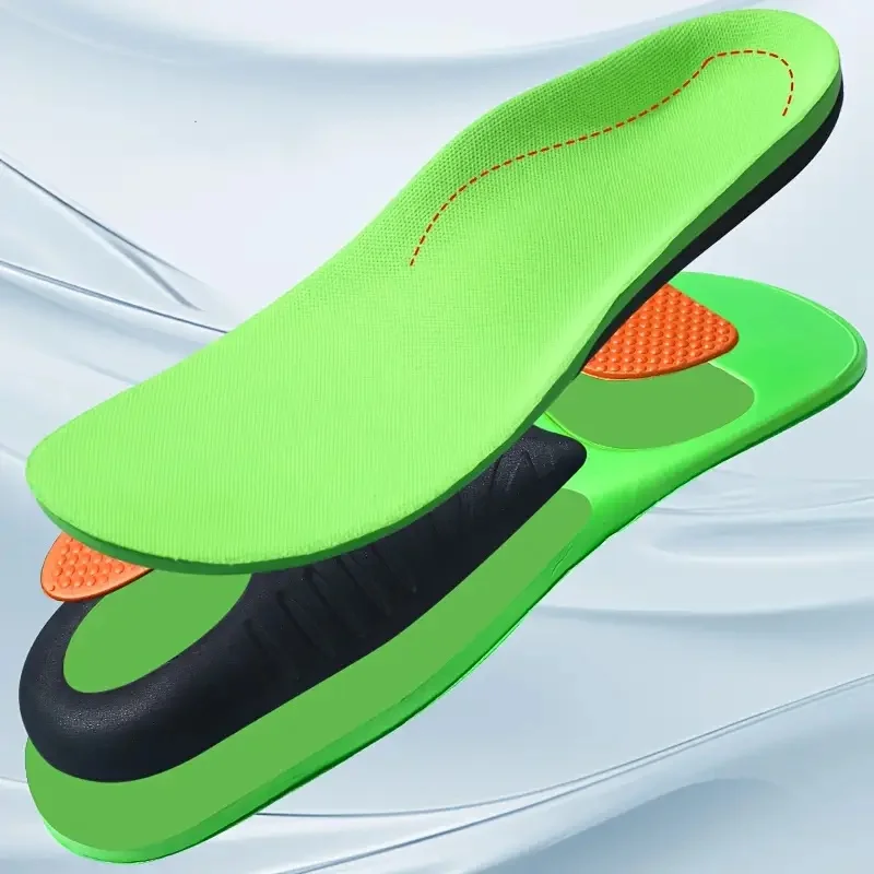 Orthopedic Insole Thickened Arch Support Shoes Pad for Flat Feet Sport Shock Absorption High Elastic Wear Resistant Foot Cushion