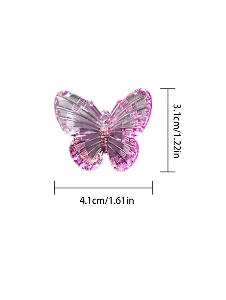 Butterfly Car Interior Decor Ornament For Center Console Rearview Mirror
