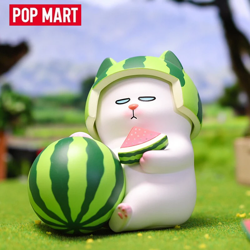 Popmart Vivicat Cute Helmet Series Blind Box Guess Bag Mystery Box Toys Doll Cute Anime Figure Desktop Ornaments Gift Collection