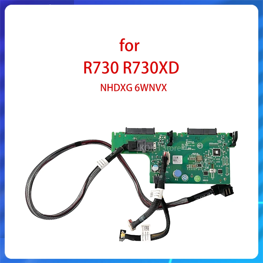 Backplane traseiro Flex Bay para R730 R730xd 24SFF, 2,5 "com cabo 0NHDXG NHDXG 06WNVX 6WNVX, atualização do disco rígido, original