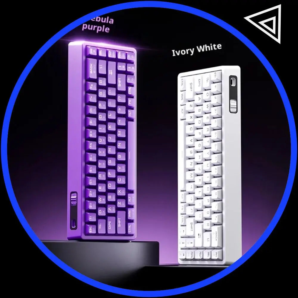 

TAIDU KB02 Wireless Three Mode 68 Keys Mechanical Keyboard Hot Swap Bluetooth Gasket RGB Light Gaming Offcie Multifunction Gift