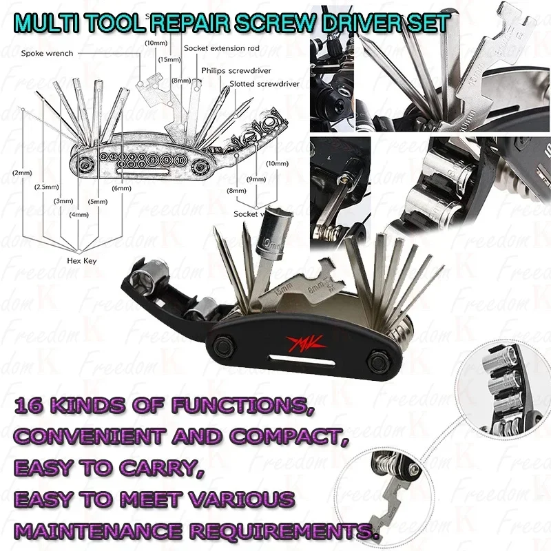New Motorcycle Multifunction Tool Portable Repair Screwdriver Set For MV Agusta 675 800 Brutale 800 1000 Turismo Veloce RC 312RR