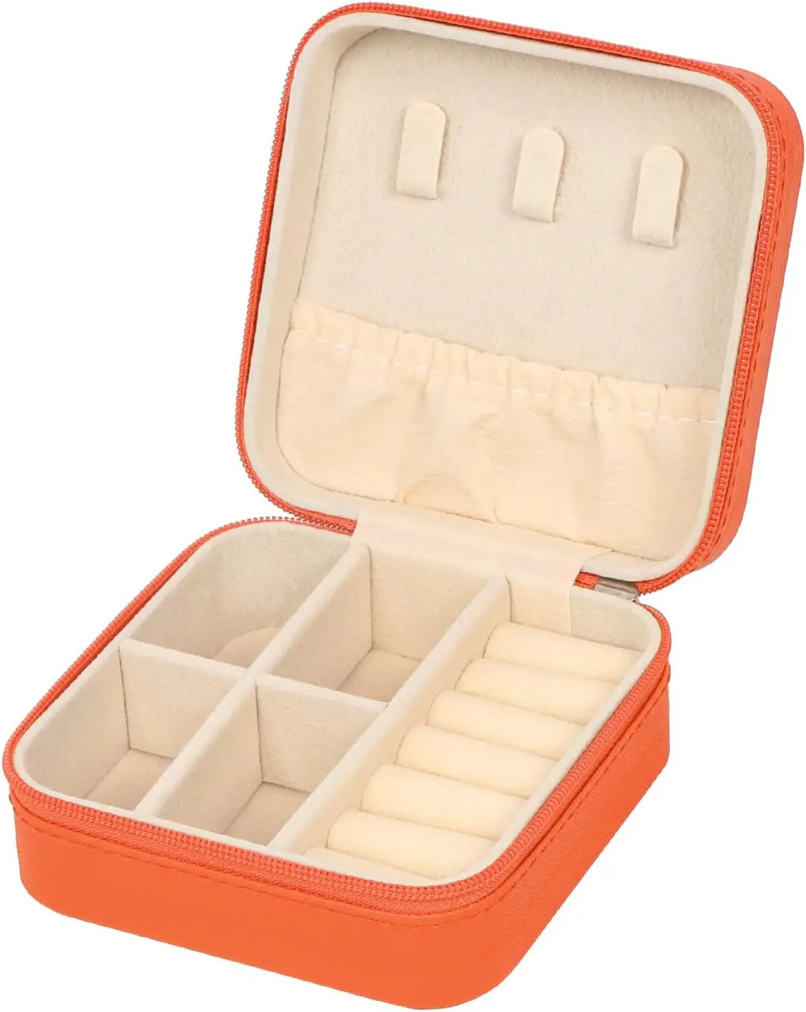 

Дорожный футляр для украшений, маленькая шкатулка для украшений, органайзер для хранения украшений, портативный мини-футляр для путешествий из искусственной кожи для девочек и женщин