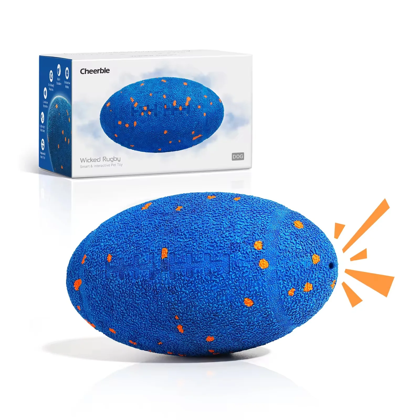 Popular Dog Toy Ball With Random Movement Bouncing And Rotating Functions Made Of E TPU Material