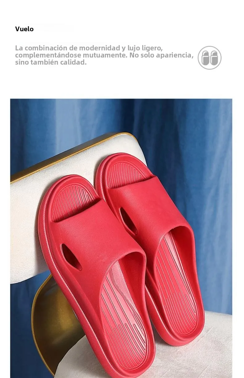 Sandalias de suela suave antideslizantes para interiores y exteriores, zapatillas de verano para parejas, para el hogar, baño...