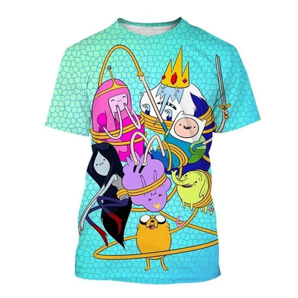 2024 Adventure Time 3d Cartoon T-shirt Fashion Casual Funny Men and Women Summer Cool T-Shirt Tops Size:100-6XL