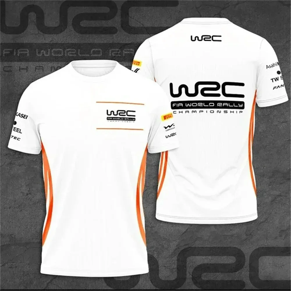 2025 Hot Sale Summer  Motorcycle Top WRC High Quality 3D Printed Simple Classics Couple Tees for Men/Women Short Sleeve T-shirt