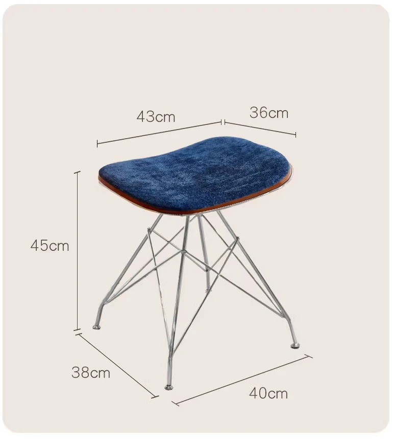 Creative Home Dressing Chair, Shoe Changing Stool, Simple Home Dining Chair, Bedroom Desk, Upholstered Chair