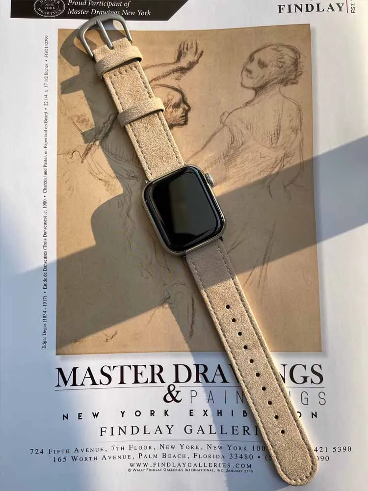 Luxury Leather Band For Apple Watch 38mm 40 41mm 42 45mm 46mm 49mm Soft Suede Bracelet Strap For iWatch Ultra 10 9 7 8 6 5 SE 4