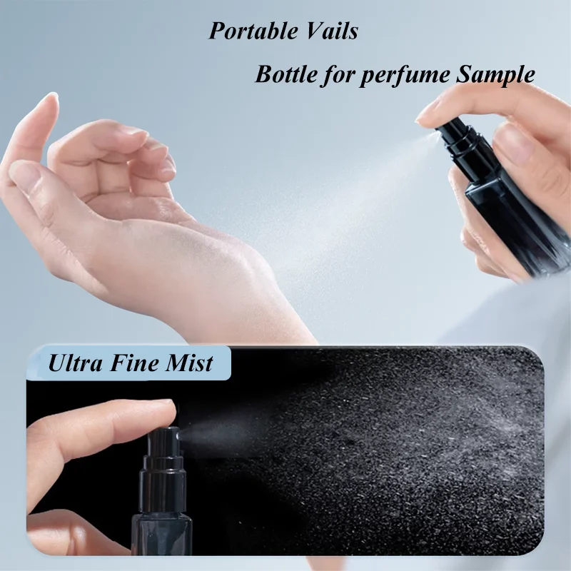 3PCS 10/20ml Perfume Spray Bottle Empty Glass Atomizer Travel Cosmetic Containers Bottle Sample Vials Refillable Drop Shipping