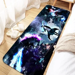 Anime Solo Droeling Door Polymerites, Tapis d'entrée non ald-ald, Tapis de cuisine lavable, Tapis de couloir de salon, Paillassons de bain