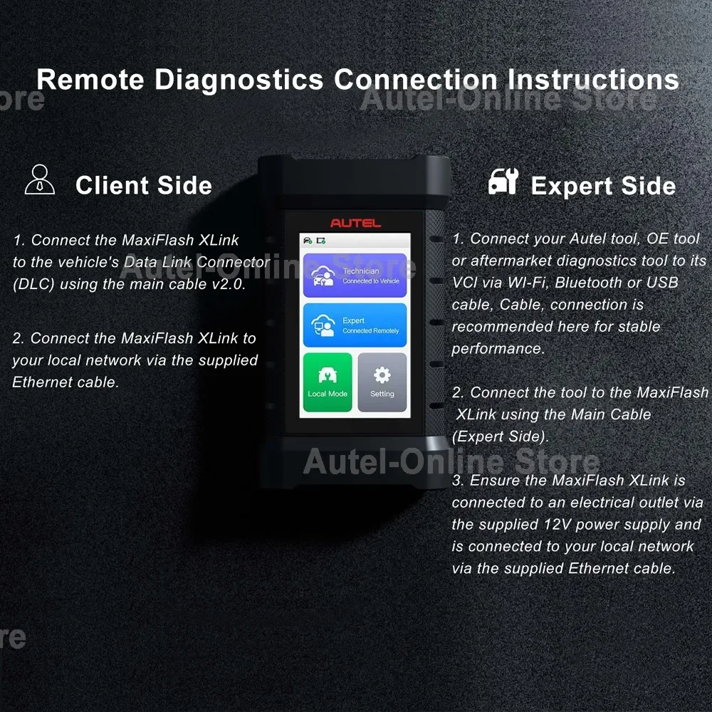 Autel MaxiFlash XLink J2534 Tool Remote Expert ECU Programming Device Work with PC, Mobile Phone and  Ultra, MS919, MS909