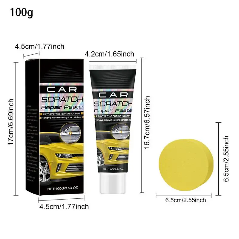 Krem do naprawy zarysowań samochodowych Środek polerski Automatyczny krem do zarysowań z gąbką Środek do usuwania zarysowań Długotrwały środek polerski do