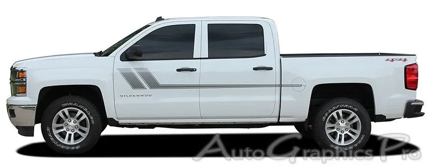 

Для 2000-2018 виниловые графические полосы наклейки для грузовика Dodge RAM Silverado F-150 автомобильный Стайлинг