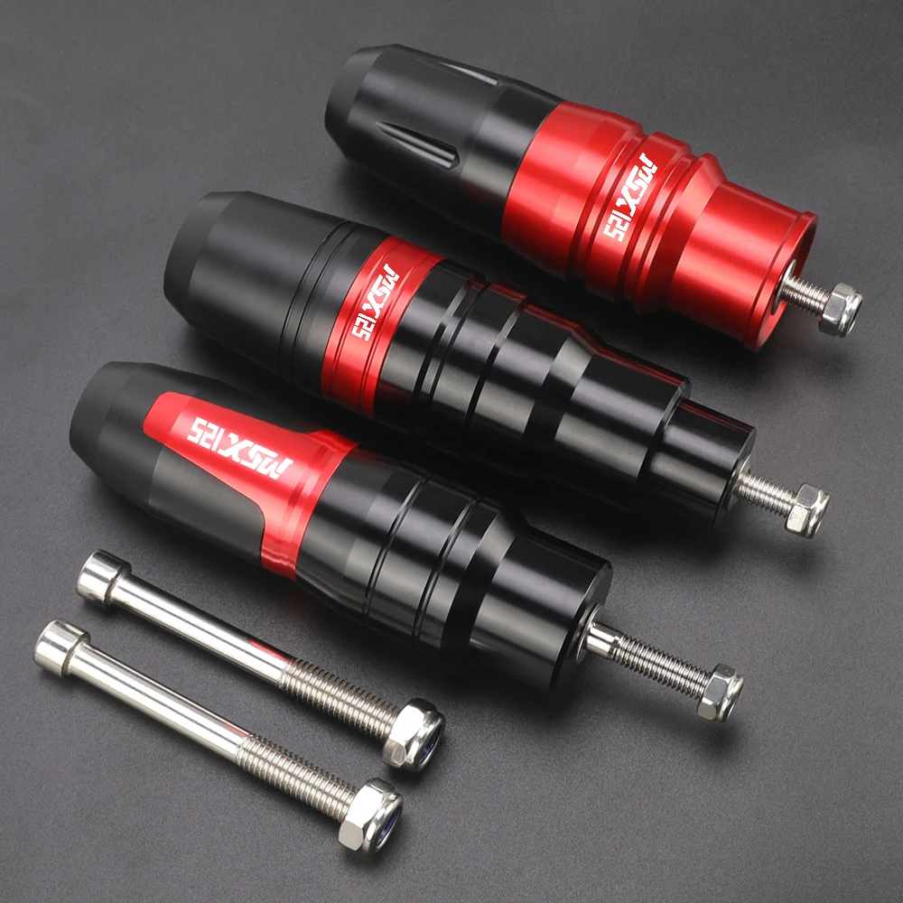 For Honda GROM MSX125 MSX 125 Motorcycle CNC Aluminum Crash Pads Exhaust Sliders Crash Protector Accessoires