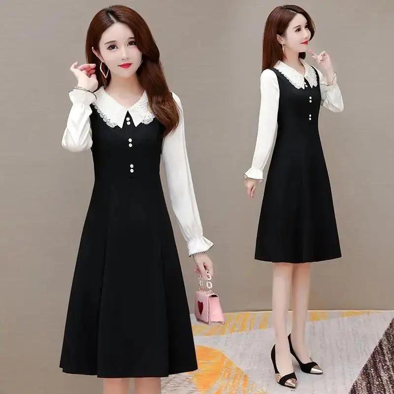 Fashionable Temperament Dress for Women in Autumn New Style with Age Reducing and Ladylike Style This Year\'s Popular Dress