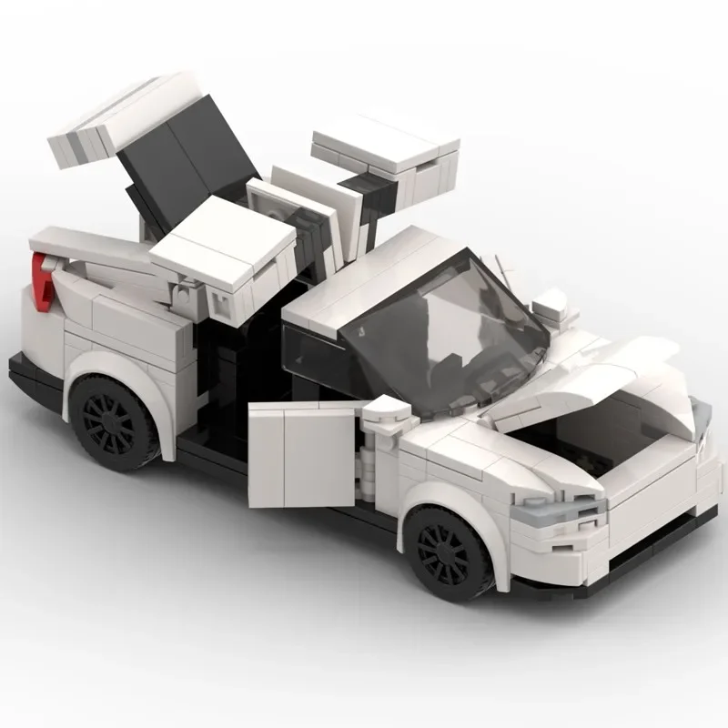 MOC Bambini Assemblaggio Building Blocks Giocattoli Veicolo creativo Ricarica Mucchio Velocità Modello di auto sportiva Ragazzo adulto Regalo di compleanno Ornamento