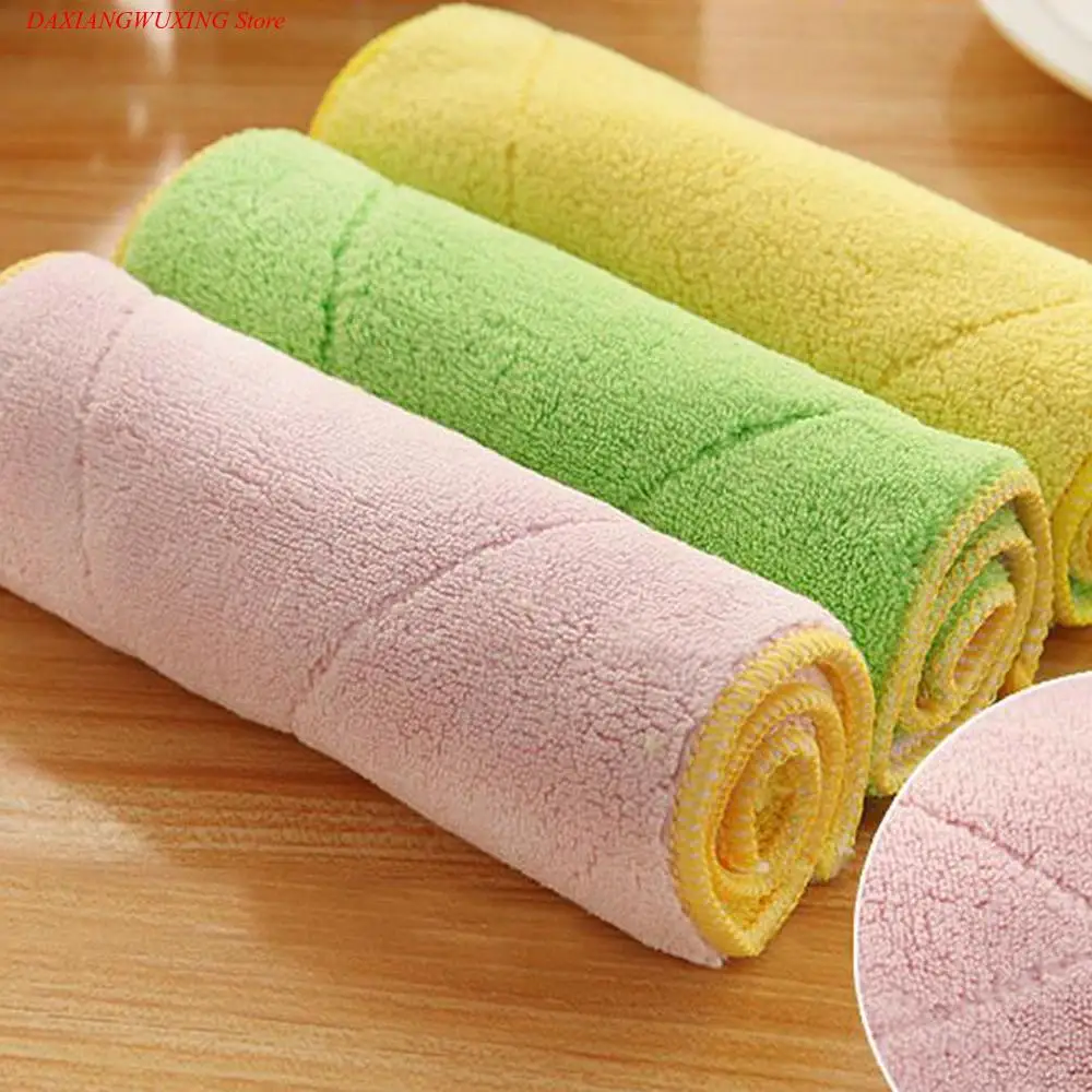 NewKitchen Cleaner Absorbent Towel Wipping Washing Rags Car Cleaning Towel Cloth Bath Dust Face Hair Hand Dryer Towel