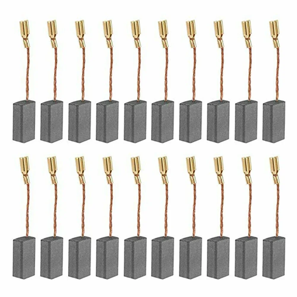 20PCS Motor Carbon Brushes Set Tight Copper Wire For Bosch Motor Angle Grinder Electric Power Tool Accessories 15*8*5mm