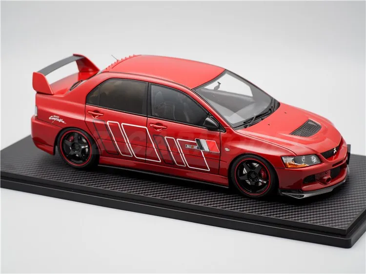 IG 1:18 Lancer Evolution EVO IX MR CT9A Red JDM Simulation Limited Edition Resin Metal Static Car Model Toy Gift