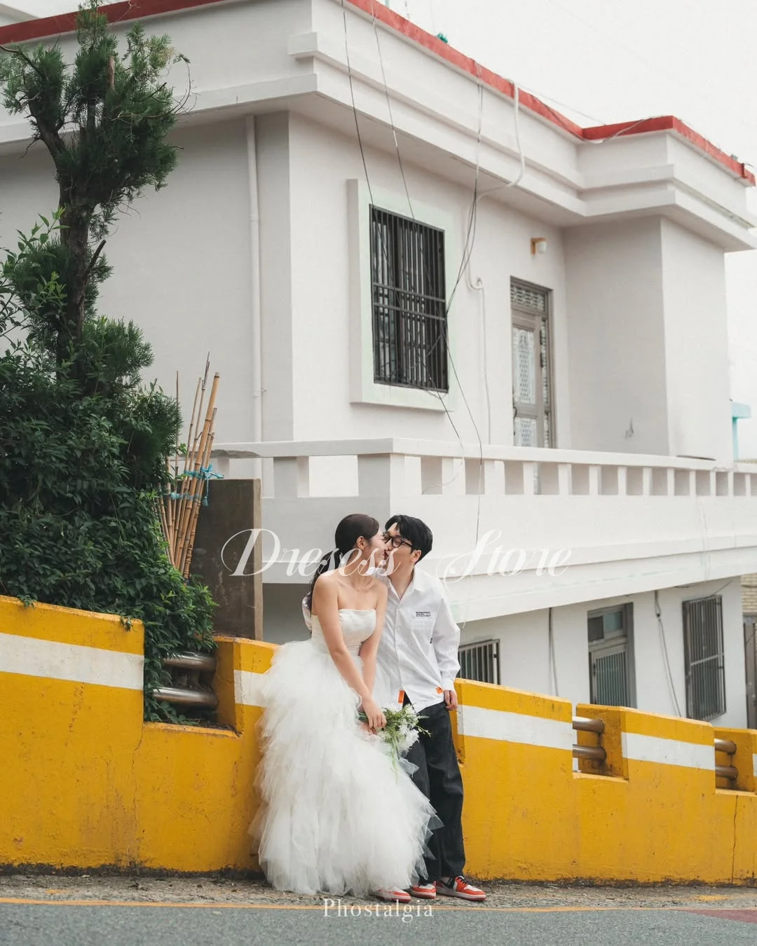 MD New 2025 Modern Pleat Tulle A-line Wedding Dress Sleeveless Strapless Korea Photoshoot Bridal Gown 2025 Customized 웨딩드레스