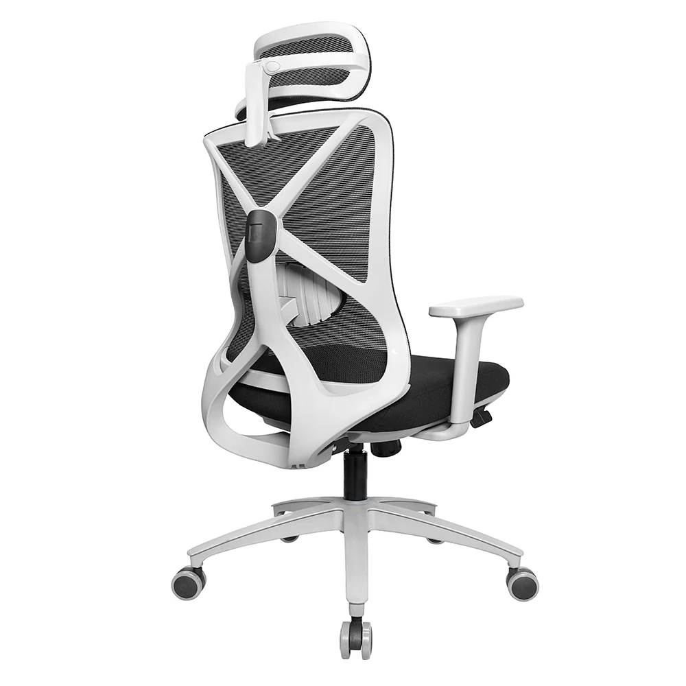 Wholesale Heavy-Duty Office Chair 3D Adjust Arm Swivel with Headrest Modern Mesh Material Kabel Collection Design Style