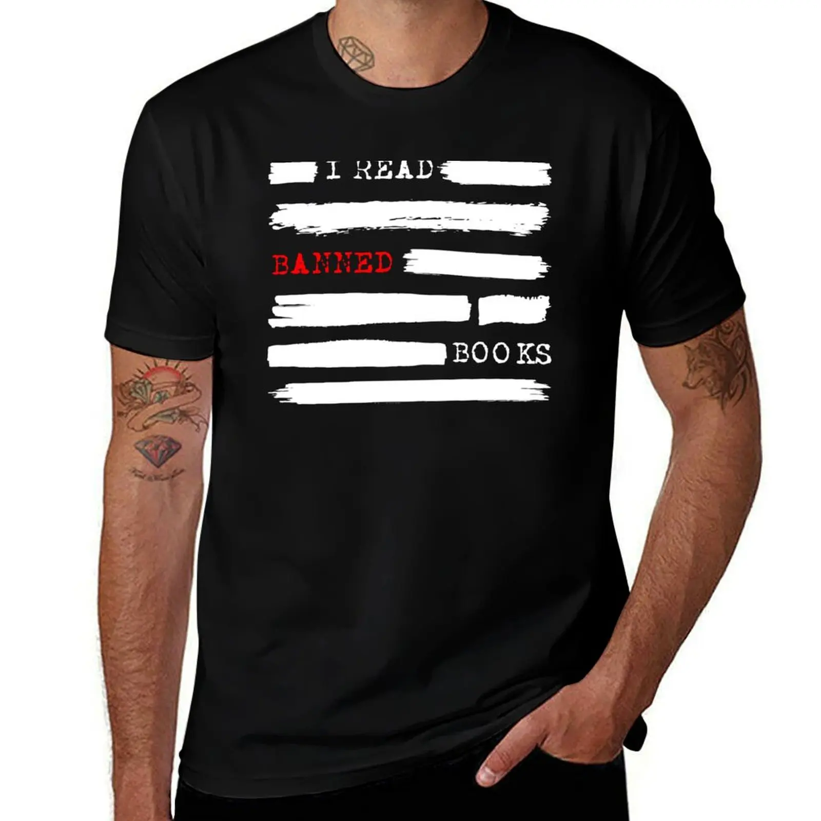 I Read Banned Books Banned Books Week 2023 typewriter, Librarian Gift T-Shirt blacks topping t shirts for men graphic