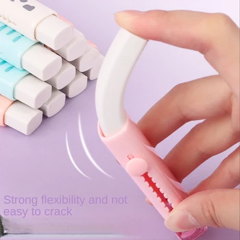 Gommes en caoutchouc patte de chat pour enfants, outil de ration étudiant, fournitures scolaires et de bureau, papeterie créative, conception push-pull Kawaii, cadeau, 1 pièce