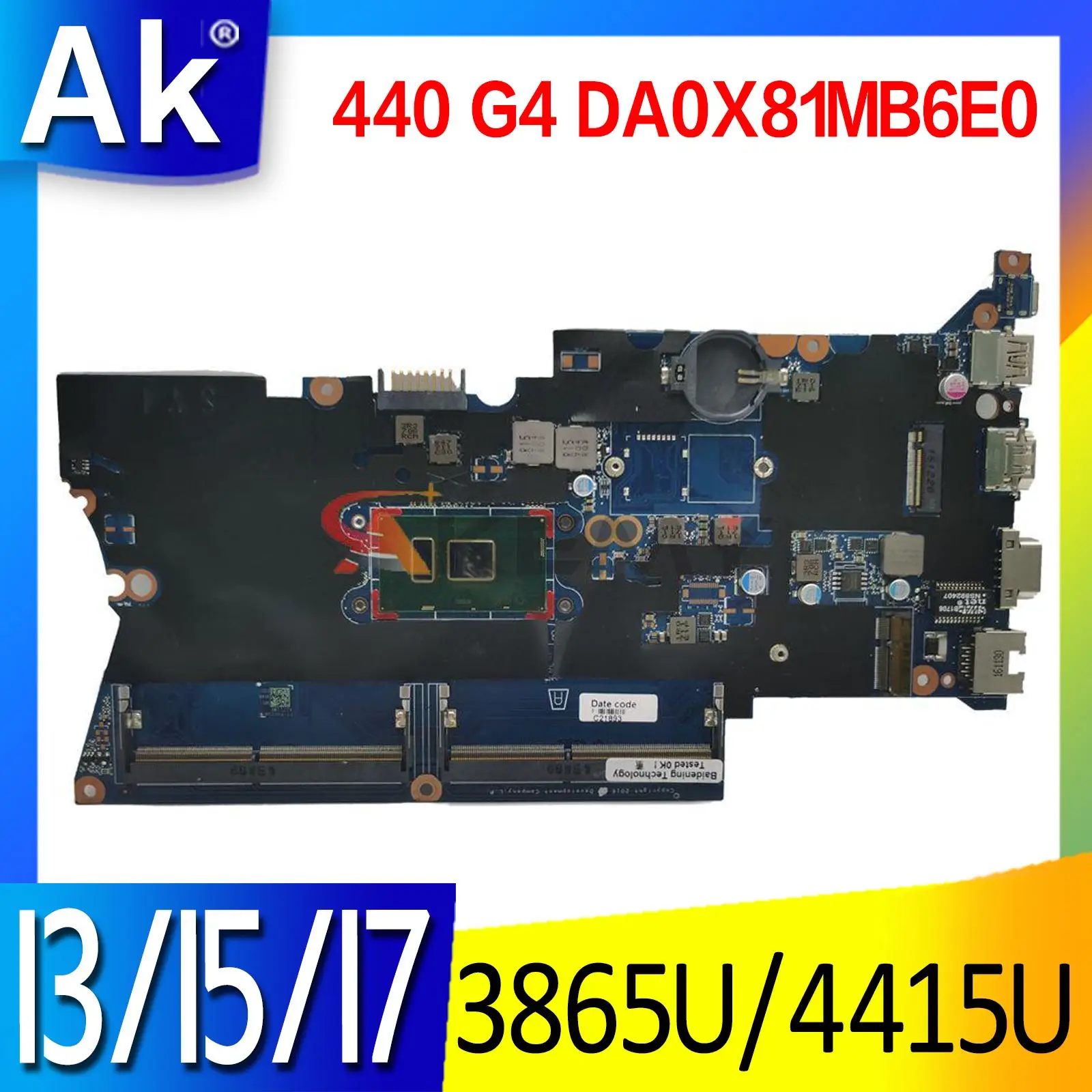 ل HP ProBook 430 G4 440 اللوحة الرئيسية DA0X81MB6E0 i5 i7 7th Gen 913100-601 L07237-601 905797-601 اللوحة الأم بافيليون 15-eg1000
